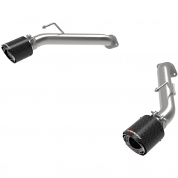 aFe Takeda Axle-Back Exhaust System w/ Carbon Fiber Tips (2.5", 304SS), '23-'24 Nissan Z