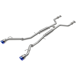 aFe Takeda Cat-Back Exhaust System w/ Blue Flame Tips (2.5", 304SS), '23-'24 Nissan Z