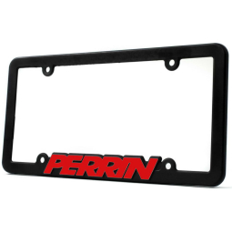 Perrin License Plate Frame (Red Lettering)