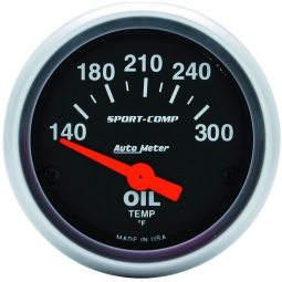 AutoMeter Sport-Comp Oil Temperature Gauge (52mm, 140-300 F)