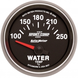 AutoMeter Sport-Comp II Water Temperature Gauge (52mm, 100-250 F)