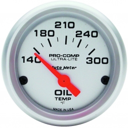 AutoMeter Ultra-Lite Series Oil Temperature Gauge (52mm, 140-300 F)