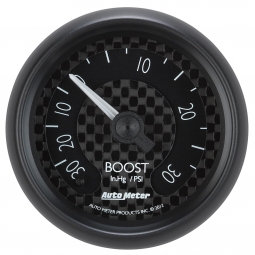 AutoMeter GT Series Boost Gauge (2 1/16", -30-30 PSI)