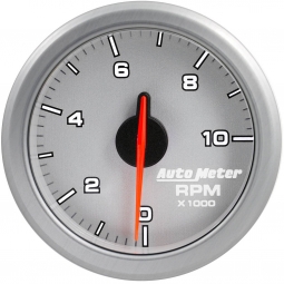 AutoMeter AirDrive Tachometer (52mm, 0-10,000 RPM, Silver)