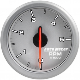 AutoMeter AirDrive Tachometer (52mm, 0-5,000 RPM, Silver)