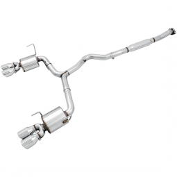 AWE Touring Edition Cat-Back Exhaust System w/ 102mm Chrome Silver Tips, '15-'21 STi & '15-'21 WRX