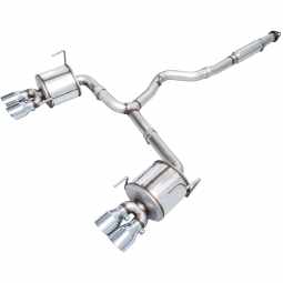 AWE Touring Edition Cat-Back Exhaust System w/ Chrome Silver Tips, '22-'24 WRX