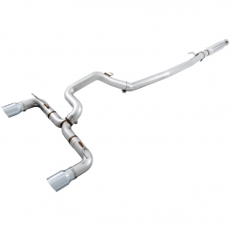 AWE Cat-Back Exhaust System System w/ Chrome Silver Tips, '16-'18 Focus RS