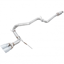 AWE Track Edition Cat-Back Exhaust System w/ Chrome Silver Tips, '13-'18 Focus ST