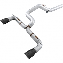 AWE Track Edition Cat-Back Exhaust System w/ Diamond Black Tips, '16-'18 Focus RS