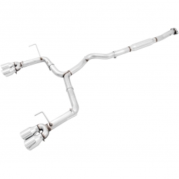 AWE Track Edition Cat-Back Exhaust System w/ 102mm Chrome Silver Tips, '15-'21 STi & '15-'21 WRX