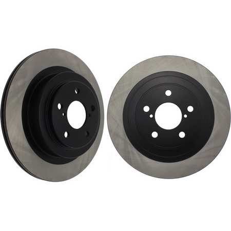 Centric Premium Rear Brake Rotors (Blank, Pair), 2006-2007 WRX