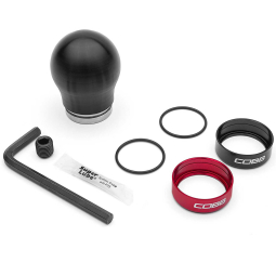 COBB Weighted Shift Knob (Black w/ Black & Red Collars), '15-'24 Golf R