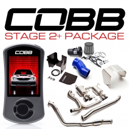 COBB Stage 2+ Power Package w/ Ti Exhaust (COBB Blue), '11-'14 STi (Sedan)
