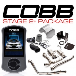 COBB Stage 2+ Power Package w/ Ti Exhaust (Stealth Black), '11-'14 WRX (Sedan)