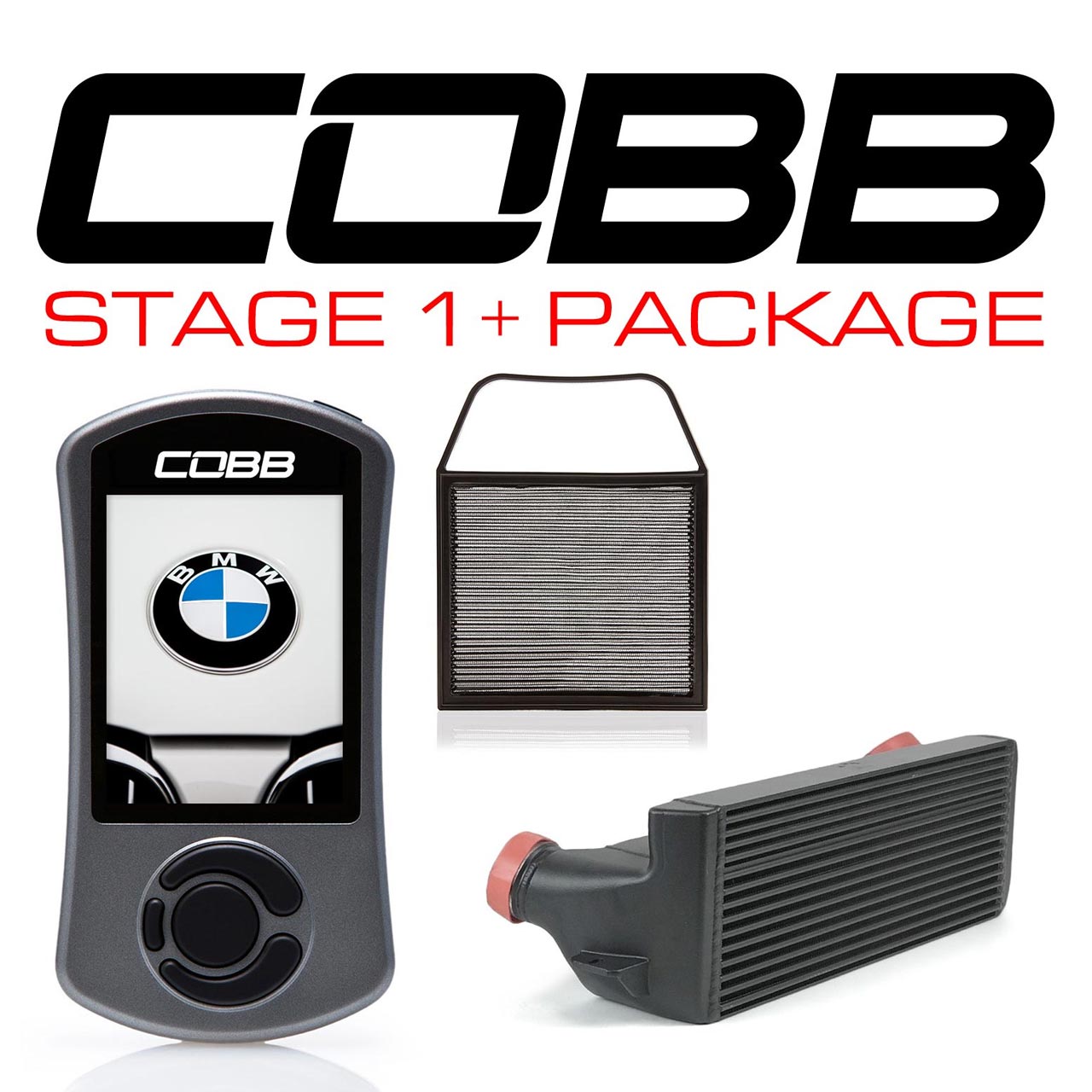 COBB Stage 1+ Power Package (V3 AccessPort) W/ Black FMIC, BMW