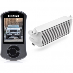 COBB Stage 2 Power Package (OE Loc Silver Intercooler, No Intake), '18-'20 F-150 2.7L