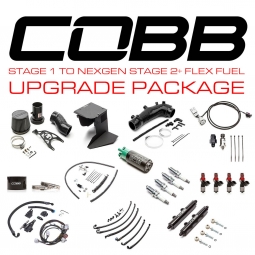 COBB Stage 1 to NexGen Stage 2+ Flex Fuel Power Package Upgrade Stealth Black, '15-'18 STi