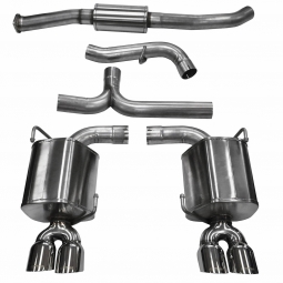 Corsa Sport Cat-Back Exhaust System w/ Quad Polished Tips, '11-'14 WRX & STi (Sedan)