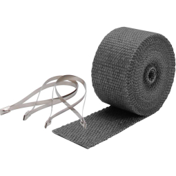 DEI Pipe Wrap Kit (2" x 25ft, Black, w/ Ties)