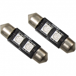 Diode Dynamics 36mm SMF2 LED Bulbs (24 Lumens, Amber, Pair)