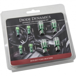 Diode Dynamics Stage 1 LED Interior Lighting Kit (Green), '15-'18 Mustang