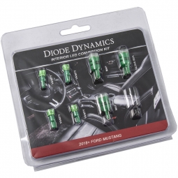 Diode Dynamics Stage 1 LED Interior Lighting Kit (Green), 2018 Mustang