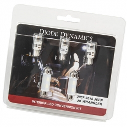Diode Dynamics Stage 1 LED Interior Lighting Kit (Cool White), '07-'17 Wrangler JK 4-Door
