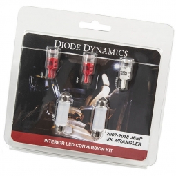 Diode Dynamics Stage 1 LED Interior Lighting Kit (Red), '07-'17 Wrangler JK 4-Door