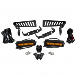 Diode Dynamics SS6 Cowl LED Kit (Driving, Amber), '18-'21 Wrangler & Gladiator