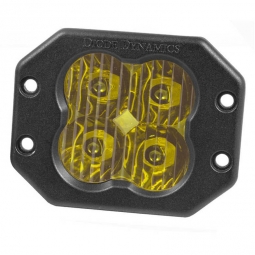 Diode Dynamics Worklight SS3 LED Pod Sport Driving Flush (Yellow, Single)