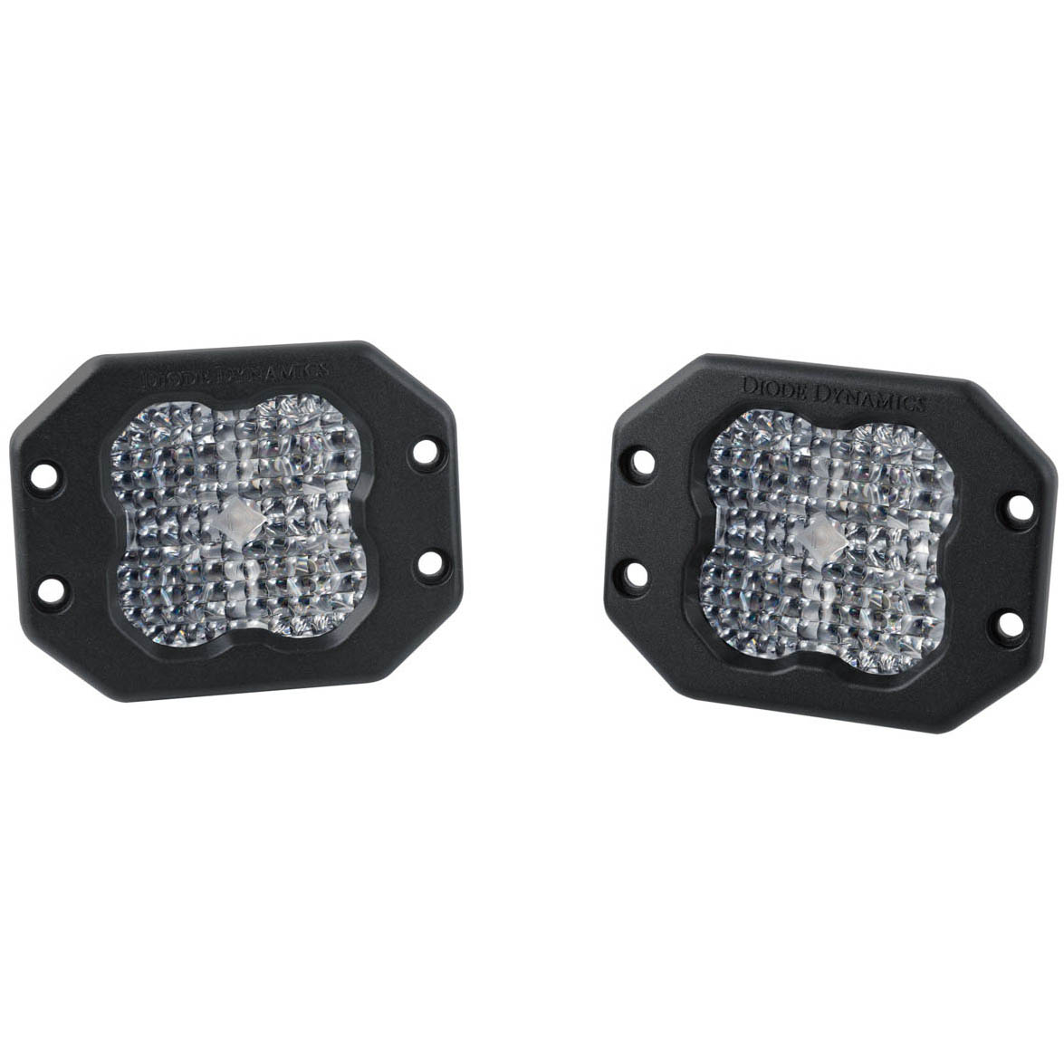 Diode Dynamics SS3 Pro LED Pods (Flood, Flush, White, Pair/2)