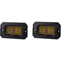 Diode Dynamics Stage Series 2" LED Pod Sport Yellow Combo Flush ABL (Pair)