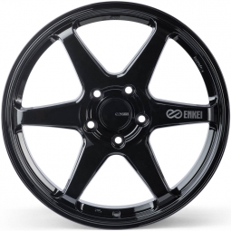 Enkei T6R Wheel (18x8", 45mm, 5x100, Each) Gloss Black