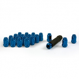 Gorilla Small Diameter Spline Style Lug Nuts (Blue, 12x1.5mm, Set/20)
