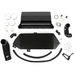 GrimmSpeed Top Mount Intercooler Kit w/ Splitter (Black), '08-'14 WRX