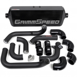 GrimmSpeed Front Mount Intercooler Kit (Black Core w/ Black Pipes), '08-'14 WRX