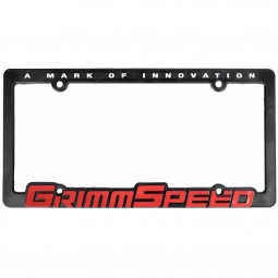 GrimmSpeed License Plate Frame (Red, Single Frame)