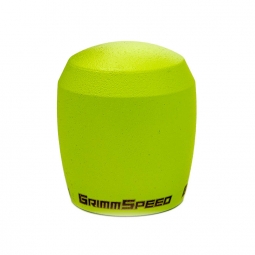 GrimmSpeed Stubby Shift Knob (Stainless Steel, Neon Green), '02-'21 WRX & '04-'21 STi
