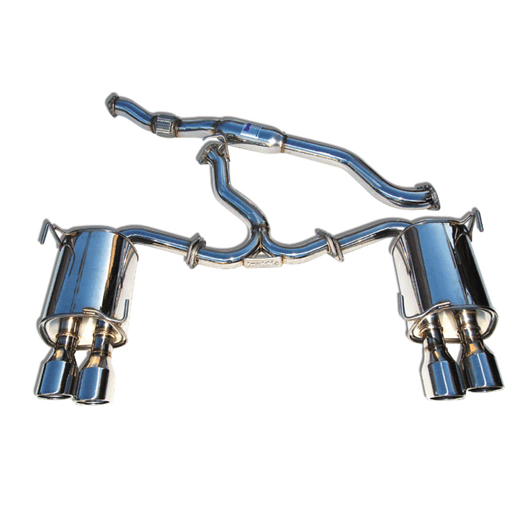 Invidia Q300 Cat-Back Exhaust System w/ Quad Rolled SS Tips, '11-'14 ...