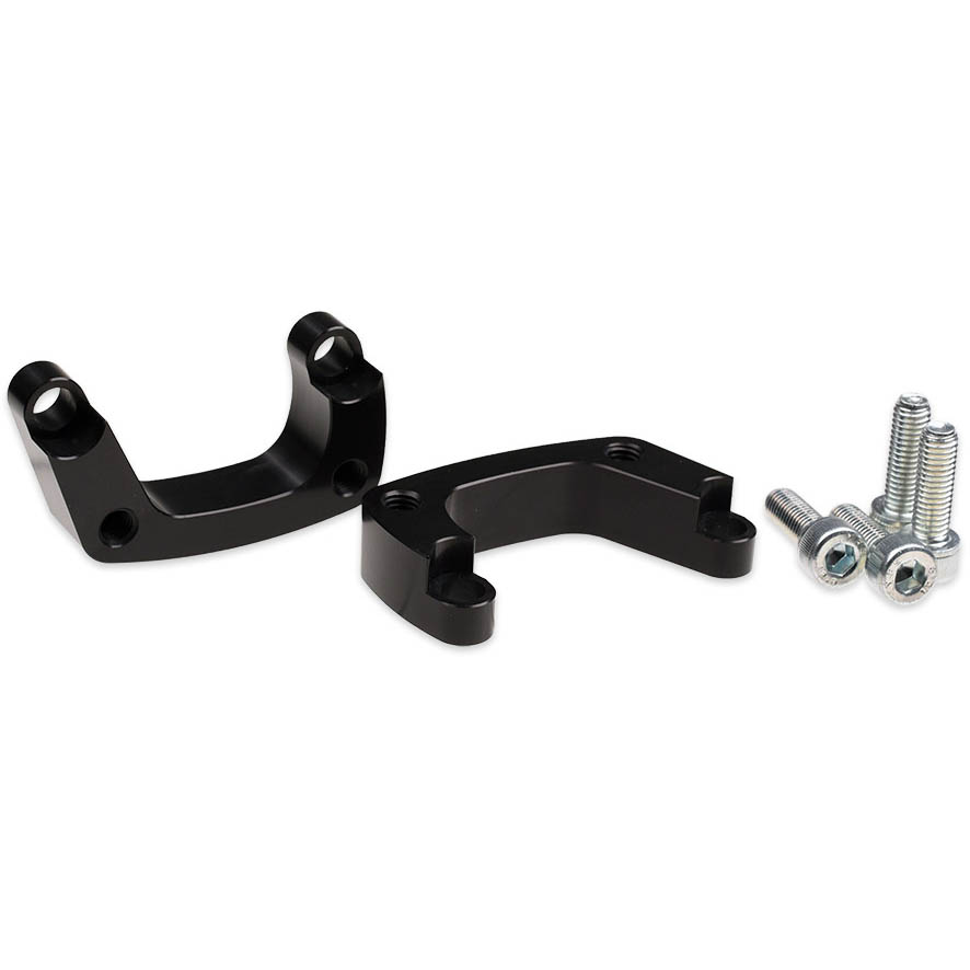 IAG Fuel Rail Adapter Brackets (JDM, Black), '02-'05 WRX w/ JDM STi ...