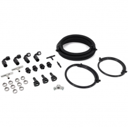 IAG Braided Fuel Line & Fitting Kit For IAG Fuel Rails, '08-'09 Legacy GT
