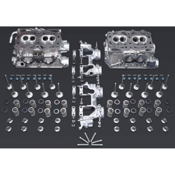IAG Stage 2 Cylinder Heads w/ Combustion Chamber Mod (No Cams/Buckets, S20 Castings), '02-'05 WRX