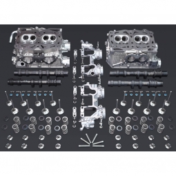 IAG Stage 2 Cylinder Heads w/ GSC S2 Cams & Combustion Chamber Mod (S20 Casting), '02-'05 WRX
