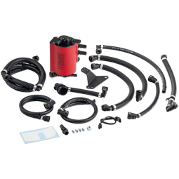 IAG Air/Oil Separator Kit (Wrinkle Red), '17-'23 F-150 & Raptor 3.5L EcoBoost