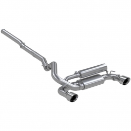 MBRP Cat-Back Exhaust System (T409SS, Dual Center Outlets), '16-'18 Focus RS