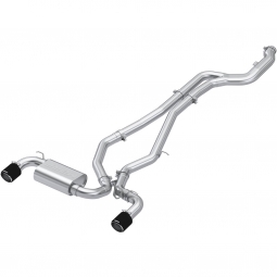 MBRP 3" Cat-Back Exhaust System (T304, Dual Carbon Fiber Tips Tips), '20-'24 GR Supra