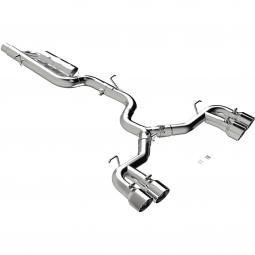 MBRP 3" Cat-Back Exhaust System (Street, 304SS w/ Quad SS Tips), '22-'24 Golf R