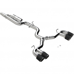 MBRP 3" Cat-Back Exhaust System (Street, 304SS w/ Quad Carbon Fiber Tips), '22-'24 Golf R