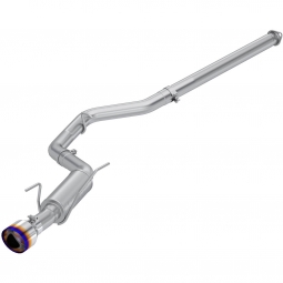 MBRP 3" Cat-Back Exhaust System w/ Single Burnt SS Tip, 2022-2024 WRX